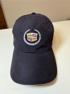 Embroidered Cadillac Logo Black Baseball Cap